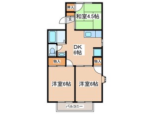 ドミール恋ヶ窪　B棟の物件間取画像